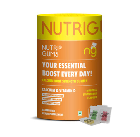NutriGums Calcium & Vitamin D Gummies – Daily Bone Strength & Immunity Boost