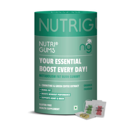 NutriGums Fat Burn Gummies – L-Carnitine & Green Coffee for Metabolism Boost