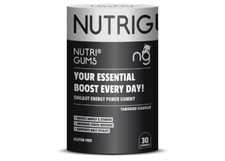 NutriGums Shilajit Energy Power Gummy – Tamarind Flavour | Daily Energy Booster for Men