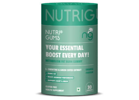 NutriGums Fat Burn Gummies – L-Carnitine & Green Coffee for Metabolism Boost