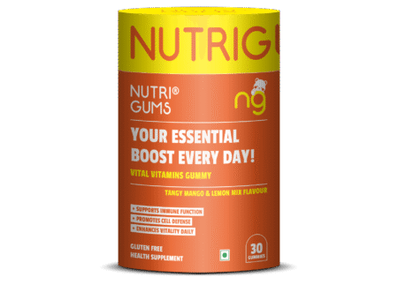 NutriGums Vital Vitamins Gummies – Mango & Lemon Flavour Immune Support
